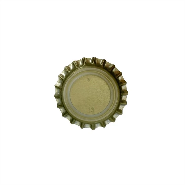 liner side of beer bottle crown cap